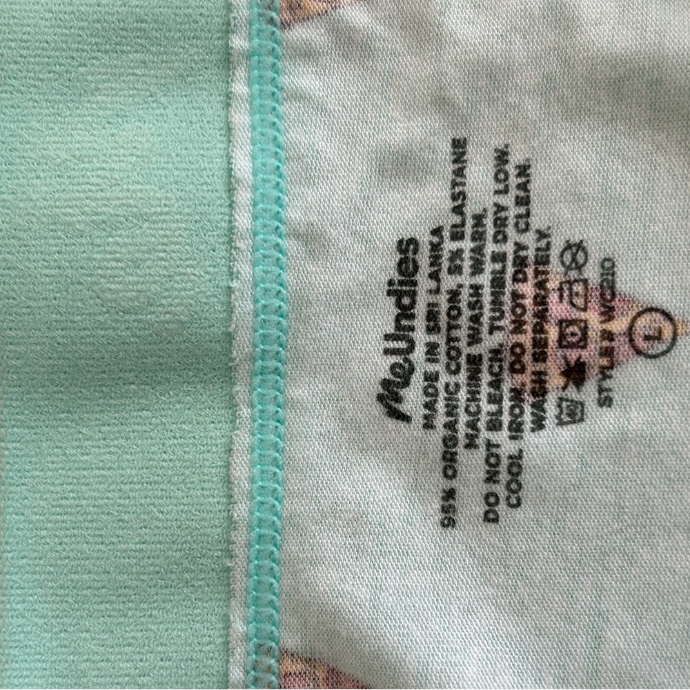 MeUndies Pizza Print Panties SZ Large & Matching Bralette XL  Organic Cotton - Picture 3 of 4